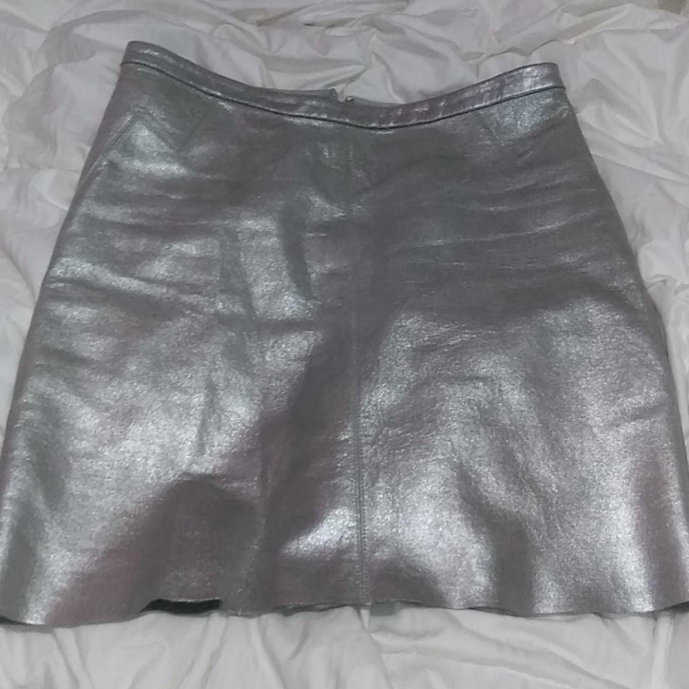 MARC JACOBS Metallic mini skirt